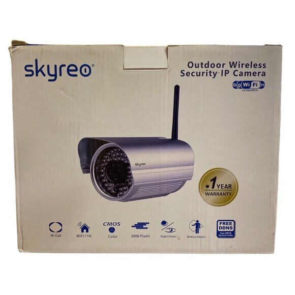Skyreo SR8905W Outdoor Wireless Security IP Camera With Night Vision Motion Dete - Picture 1 of 7